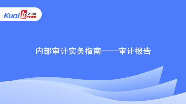 内部审计实务指南——审计报告