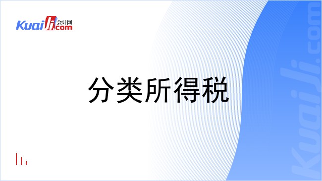 分类所得税