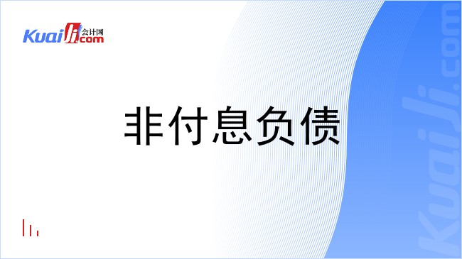 非付息负债