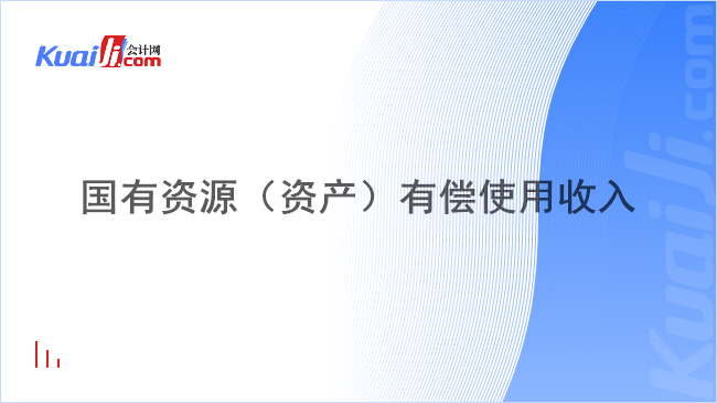 国有资源（资产）有偿使用收入