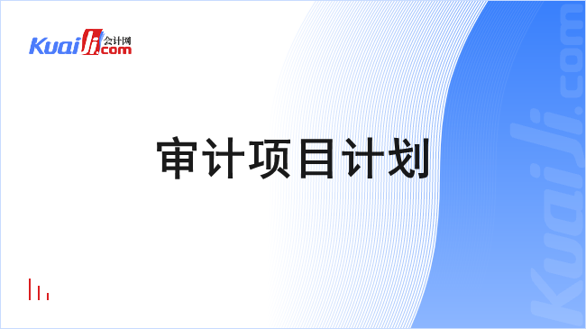 审计项目计划